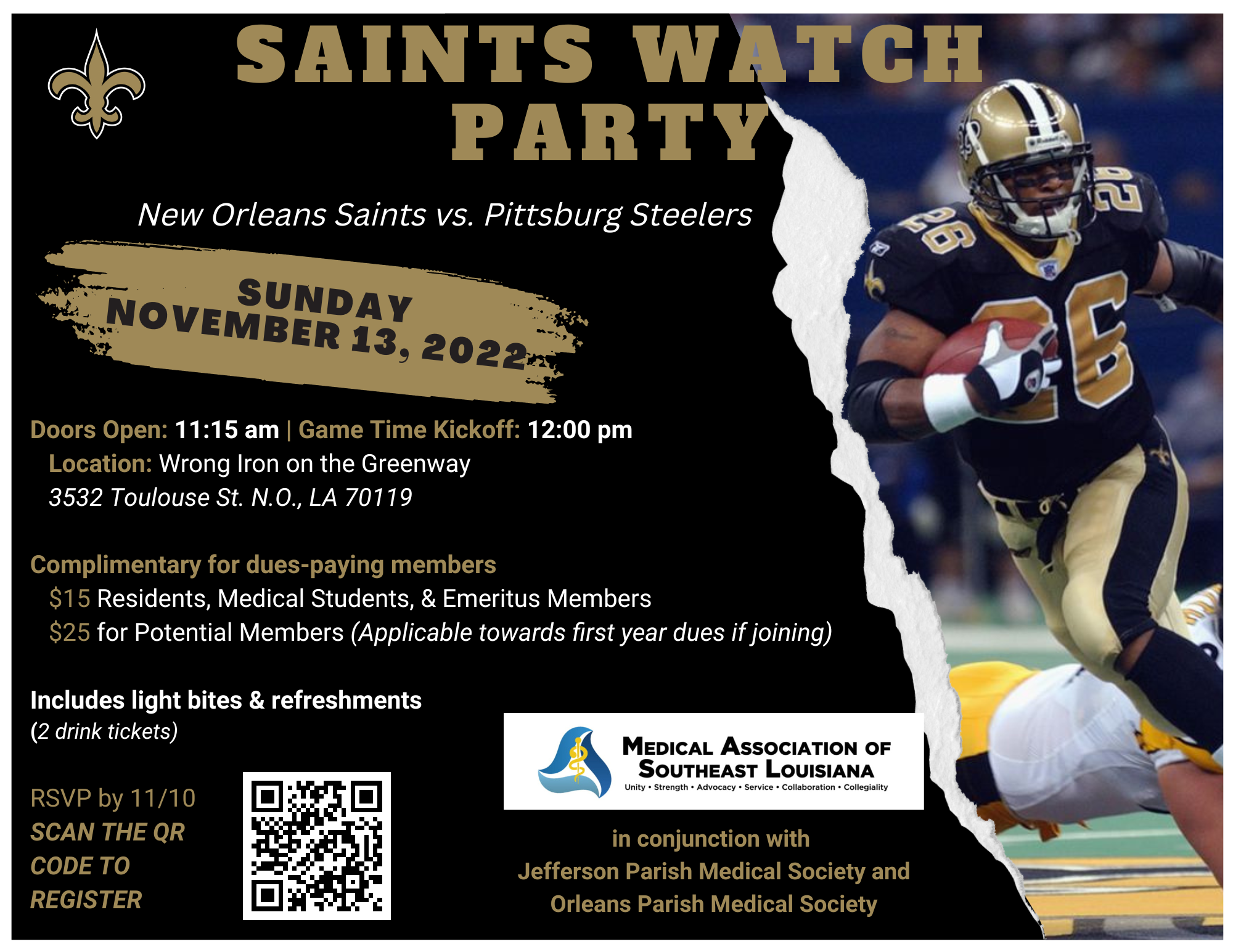 Saints Watch Party